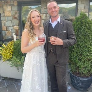 Beaded White Bridal Dress